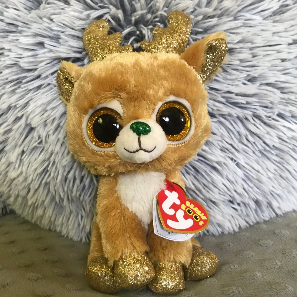 TY Beanie Boos 6" Reindeer: Glitzy